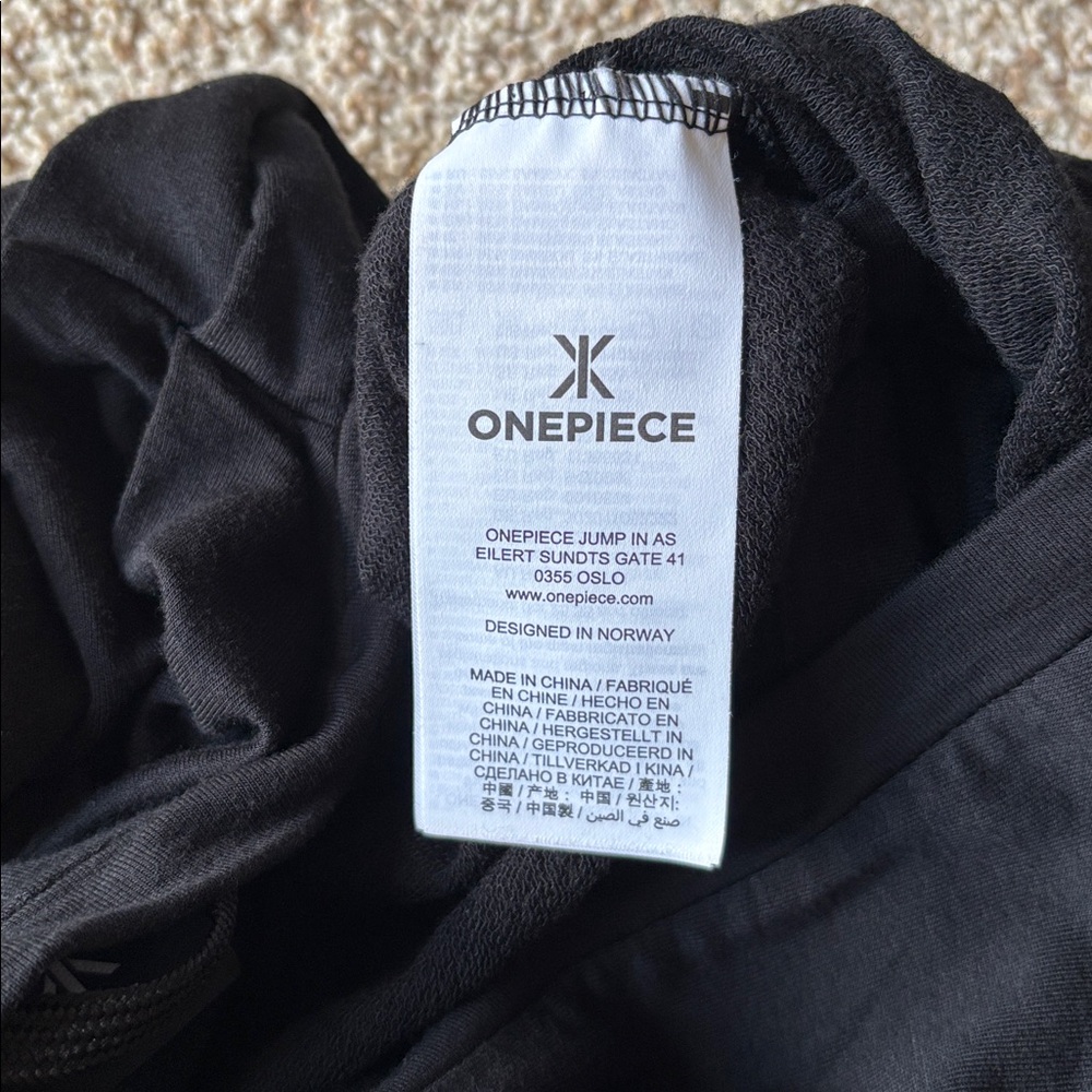 Onepiece Norwegian Norway Woman’s Black Bamboo V-Neck Sleeveless Jumpsuit Small - Picture 8 of 16